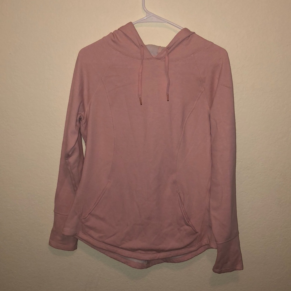 Light pink fleece hoodie